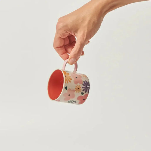 Jones & Co | Ditsy Espresso Mug - Pink Homing Instincts