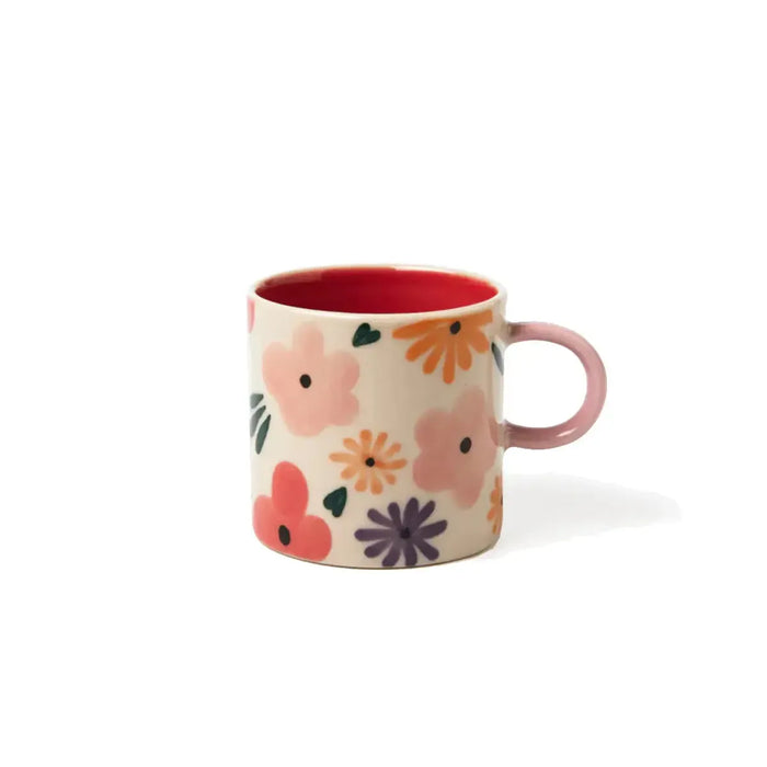 Jones & Co | Ditsy Espresso Mug - Pink Homing Instincts