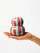 Jones & Co | Fonda Burgundy Pale Blue Stripe Vase Homing Instincts