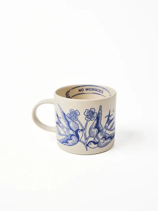 Jones & Co | Inked Mug No Worries Homing Instincts