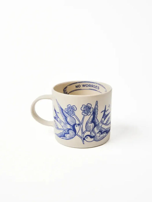 Jones & Co | Inked Mug No Worries Homing Instincts