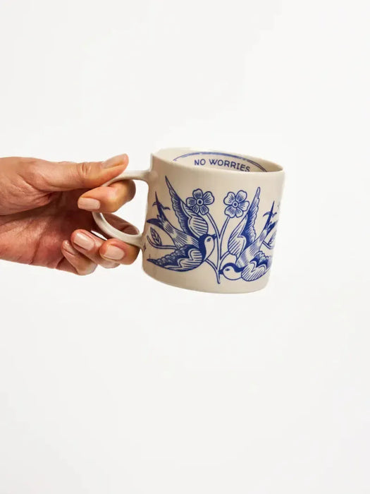 Jones & Co | Inked Mug No Worries Homing Instincts