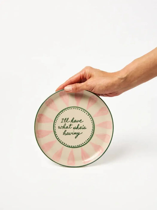 Jones & Co | Love Notes Plate What Shes Having Homing Instincts