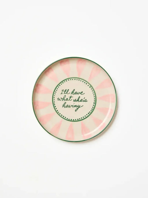 Jones & Co | Love Notes Plate What Shes Having Homing Instincts