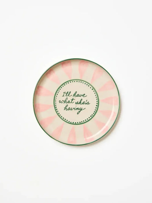 Jones & Co | Love Notes Plate What Shes Having Homing Instincts