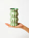 Jones & Co | Palma Green Stripe Vase Homing Instincts
