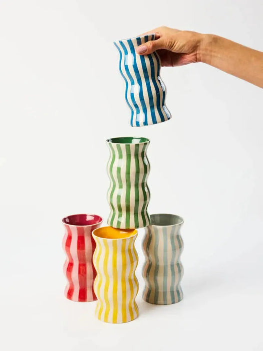 Jones & Co | Palma Navy Stripe Vase Homing Instincts