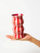 Jones & Co | Palma Red Pink Stripe Vase Homing Instincts