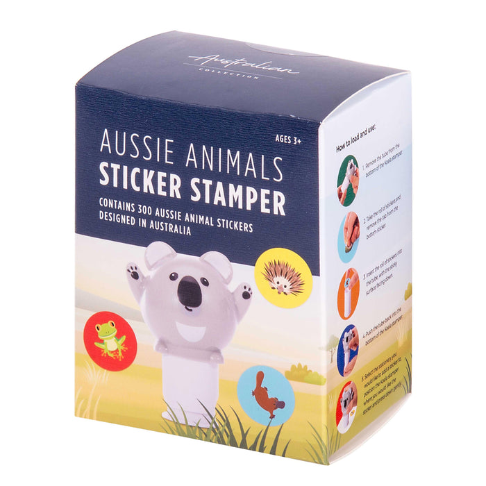 The Australian Collection | Koala Sticker Stamper CDU 12pcs Grey