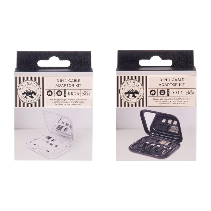 Maverick | Multi-Function 3 In 1 Cable Adaptor Kit 12pcs Assorted