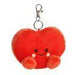 Palm Pals | Amore Heart Clip-On Plush Keychain Red