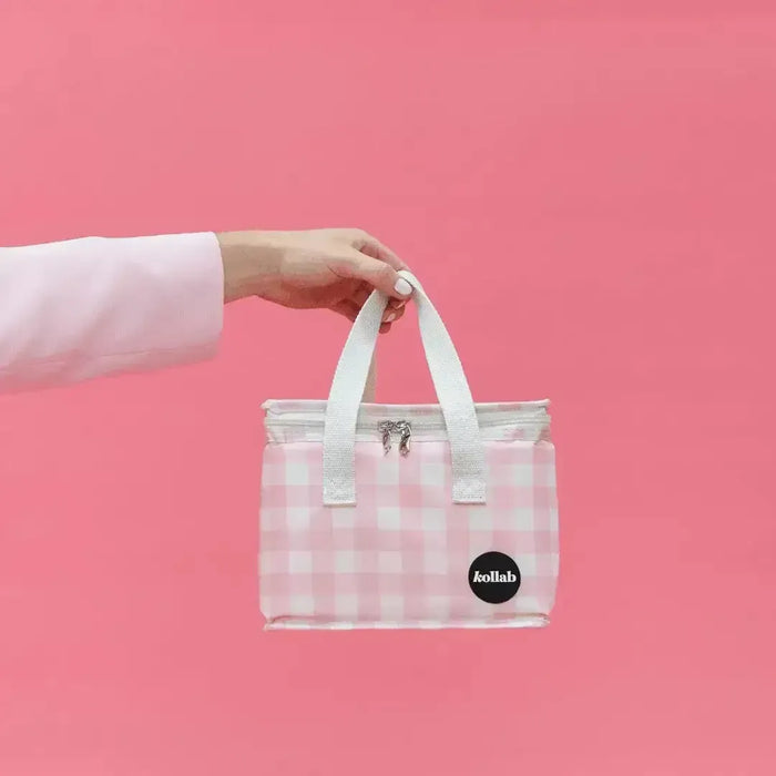 Kollab | Lunch Bag Candy Pink Check Homing Instincts