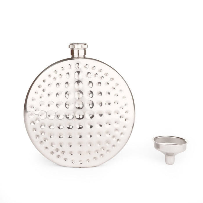 Kikkerland | Golf Ball Flask Silver 8 Oz Funnel