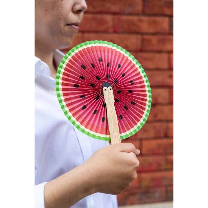 Kikkerland | Fruity & Sweet Paper Fans 25pcs 5 Assorted