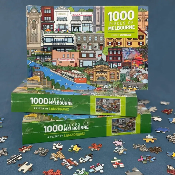 Lawz Drawz | 1000 Pieces of Melbourne - Puzzle Homing Instincts