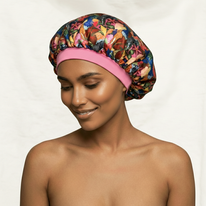 Louvelle | Satin Sleep Set Jungle Print
