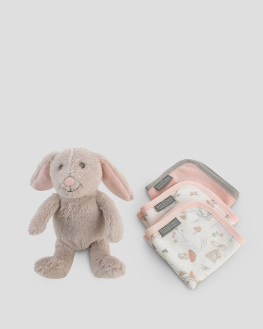 The Little Linen Company | Little Linen Soft Plush Toy & Face Washers - Harvest Bunny