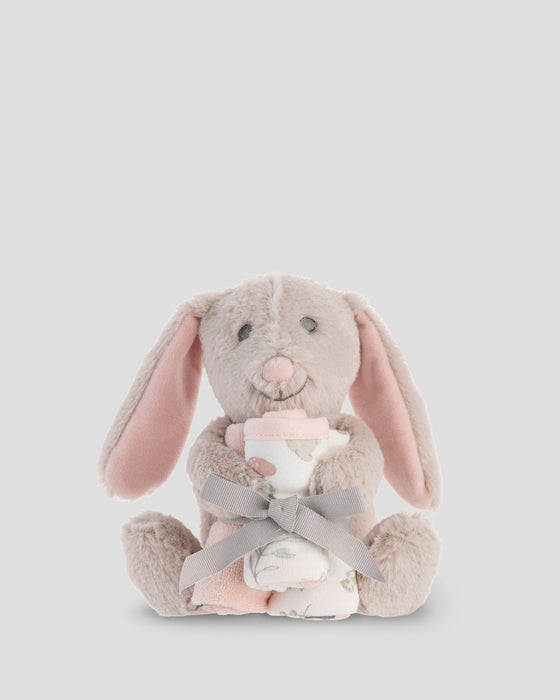 The Little Linen Company | Little Linen Soft Plush Toy & Face Washers - Harvest Bunny