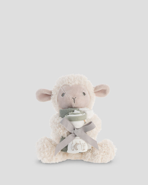 The Little Linen Company | Little Linen Soft Plush Toy & Face Washers - Farmyard Lamb