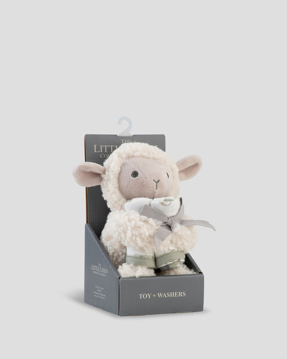 The Little Linen Company | Little Linen Soft Plush Toy & Face Washers - Farmyard Lamb