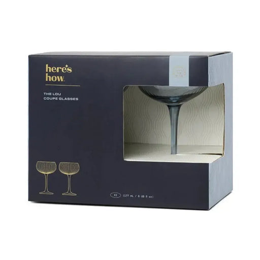Here's How | The Lou Coupe Glass - Set of 2-Here's How-Homing Instincts