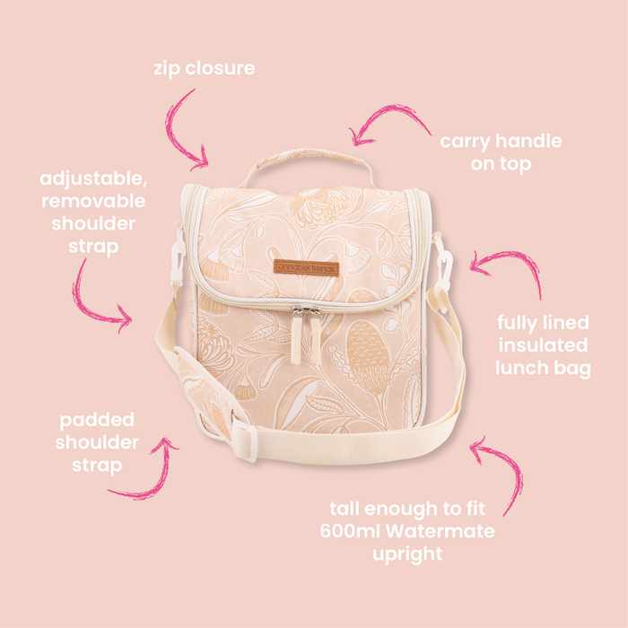 Annabel Trends | Picnic Lunch Bag - Trailing Natives Tan