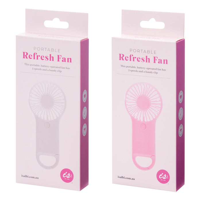 IsGift | Clip On Hand Held Fan 12pcs Assorted