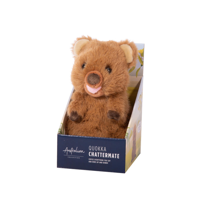 Australian Collection | ChatterMate Quokka Brown Interactive Talking Toy Homing Instincts
