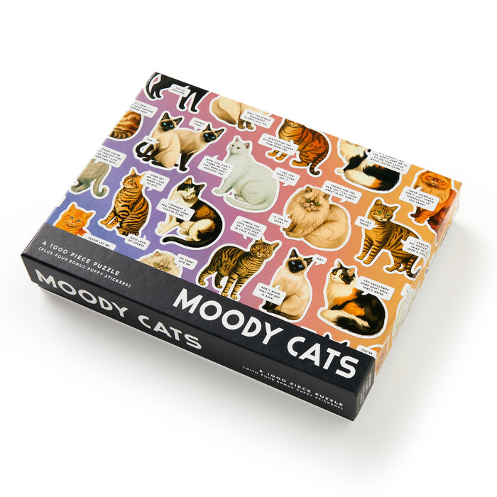 Brass Monkey | Moody Cats 1000‑Piece Multi‑Colour Jigsaw Puzzle Homing Instincts