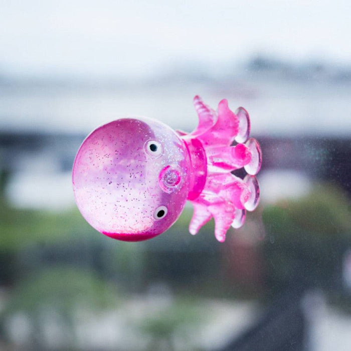Smooshos | Glitter Octopus Squishy Toy – Blue, Pink, Purple Homing Insticts