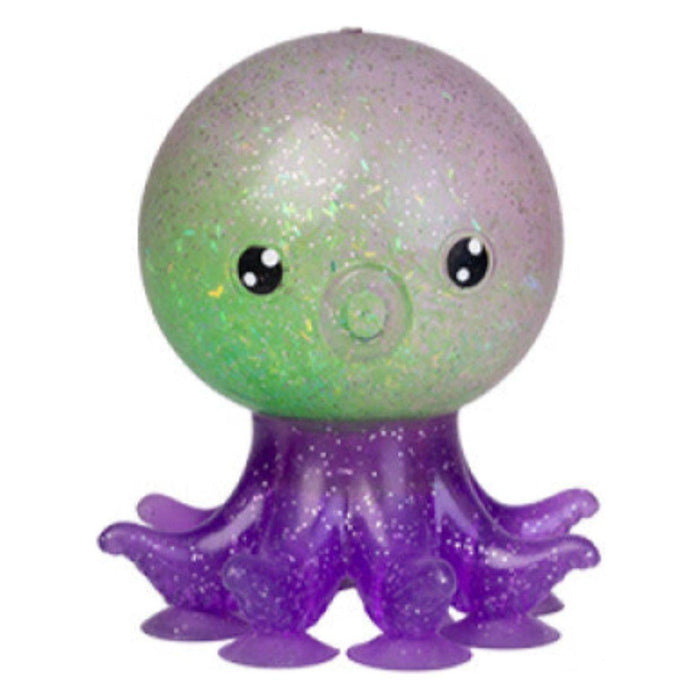 Smooshos | Glitter Octopus Squishy Toy – Blue, Pink, Purple Homing Insticts
