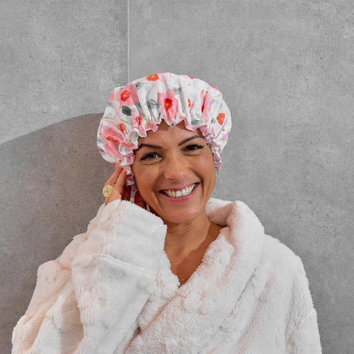 Annabel Trends | Linen Shower Cap Meadow Blush