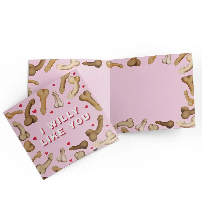 La La Land | Lilly Perrott Greeting Card Willy Like You Illustrated 14x14 cm
