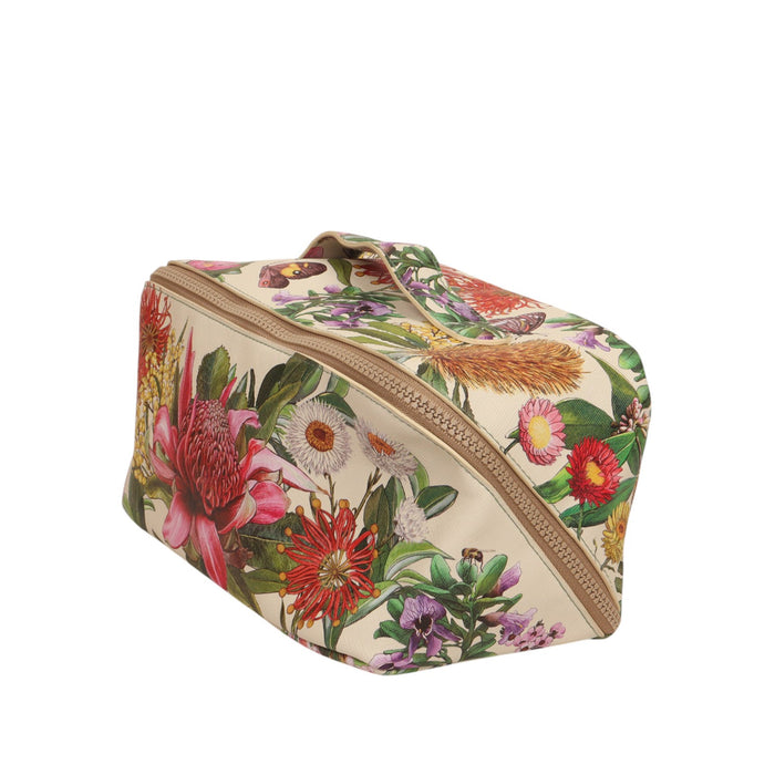 La La Land | Cosmetic Bag Botanical Blooms Vegan Leather