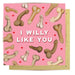 La La Land | Lilly Perrott Greeting Card Willy Like You Illustrated 14x14 cm