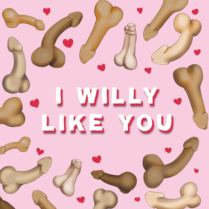 La La Land | Lilly Perrott Greeting Card Willy Like You Illustrated 14x14 cm
