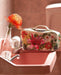 La La Land | Cosmetic Bag Botanical Blooms Vegan Leather