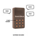 NPW | Fart Fanfare Sound Machine Brown Portable 9‑Sound Gag Device