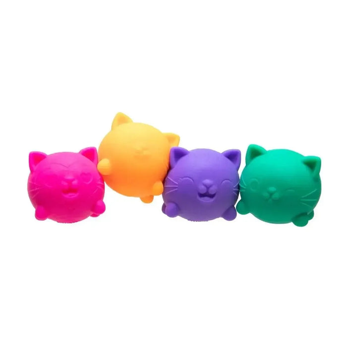 Schylling | NeeDoh Teenie Cool Cats Multi-Pack Sensory Squishy Toy 4-Pack Homing Instincts