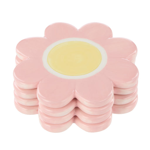 Emporium | Posey Flower Coasters 4pcs Set Pink