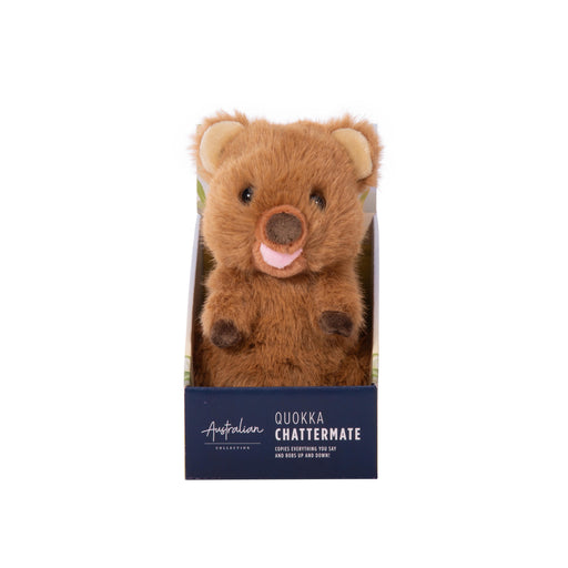 Australian Collection | ChatterMate Quokka Brown Interactive Talking Toy Homing Instincts
