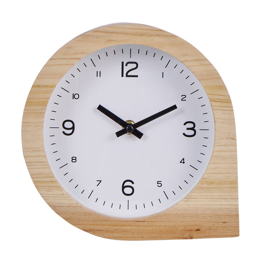 Amalfi | Kasai Natural Wooden Table Clock – Modern Classic Design Homing Instincts