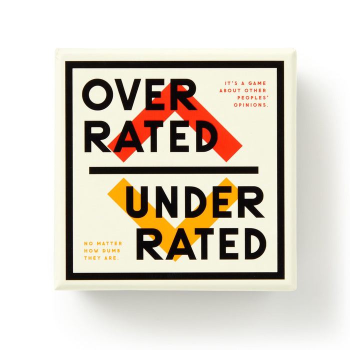 Brass Monkey | Overrated Underrated Social Game Card Set