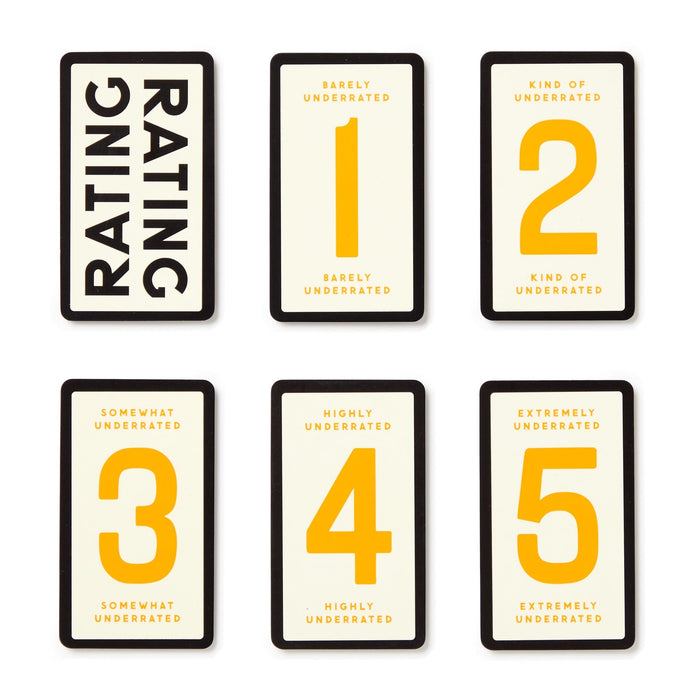 Brass Monkey | Overrated Underrated Social Game Card Set