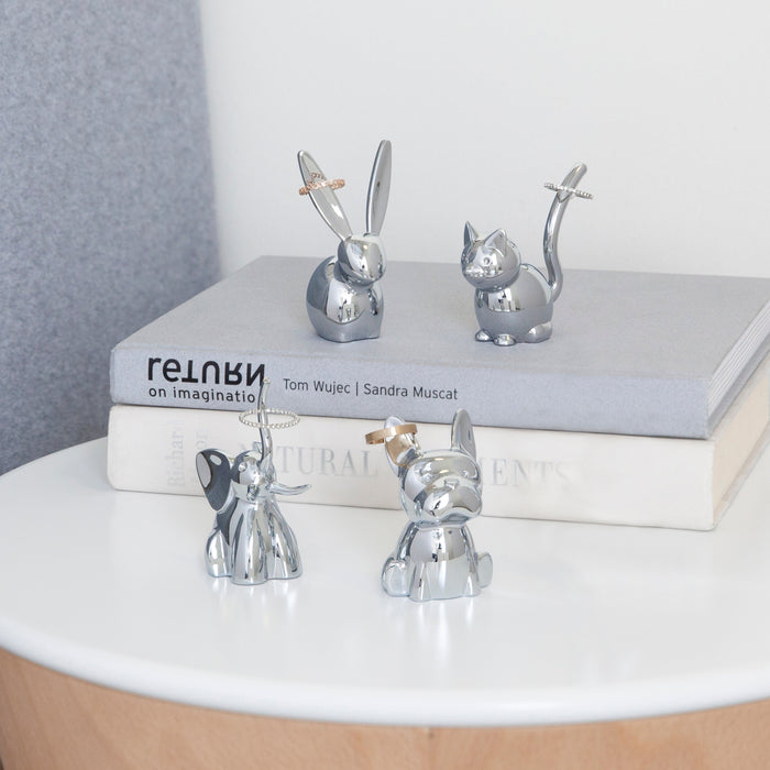Umbra | Zoola Animal Ring Holder Chrome-Plated 12pcs Assorted