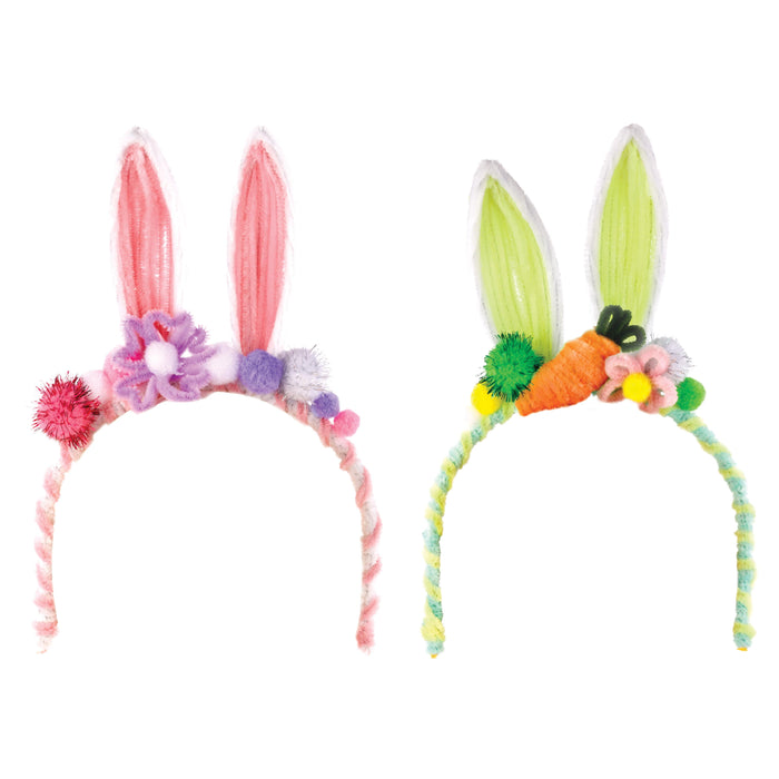 Discovery Zone | Make Your Own Bunny Headbands 2pcs Set Multi-Coloured