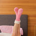 Annabel Trends | Chenille Lounge Socks - Sherpa Lined
