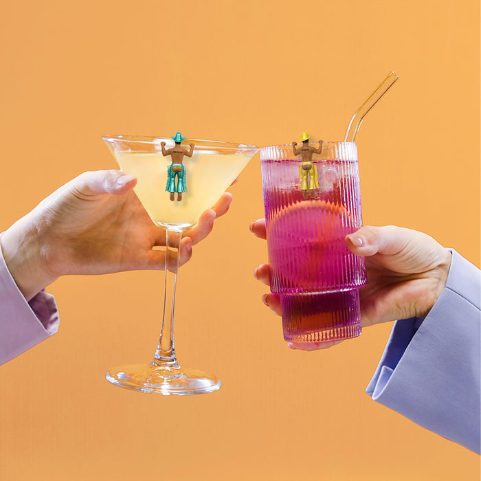 NPW | Disco Cowboy Drink Markers 4pcs Set Multi-Coloured
