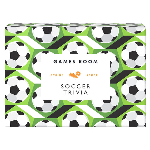 Games Room | Multi-Coloured Soccer Trivia Card Game Portable Box for Fans Homing Instincts