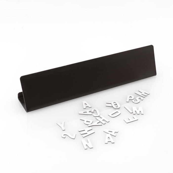 Mustard | Black Metal Desk Moodboard with Magnetic Letters Homing Instincts